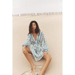 자라 금속섬유소재 패턴 원피스867237