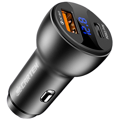 카템팩토리 풀메탈 LED 플러스 차량용 충전기 CT504_이미지