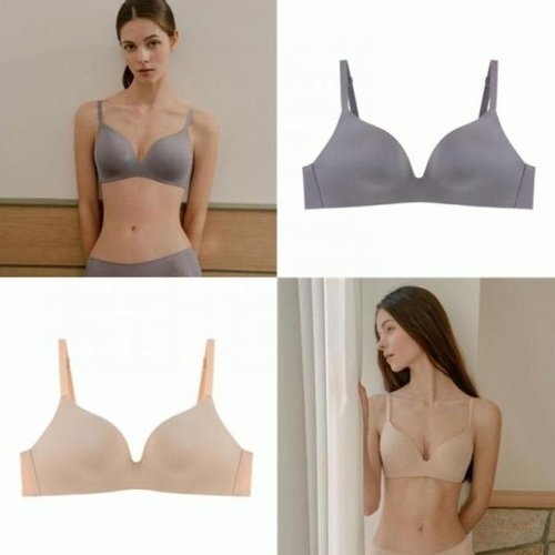비너스 C컵D컵 VBR0981 3색상 노와이어 상품 하이게이지 스트레치 원단 베이직 데일리 몰드 브래지어_이미지
