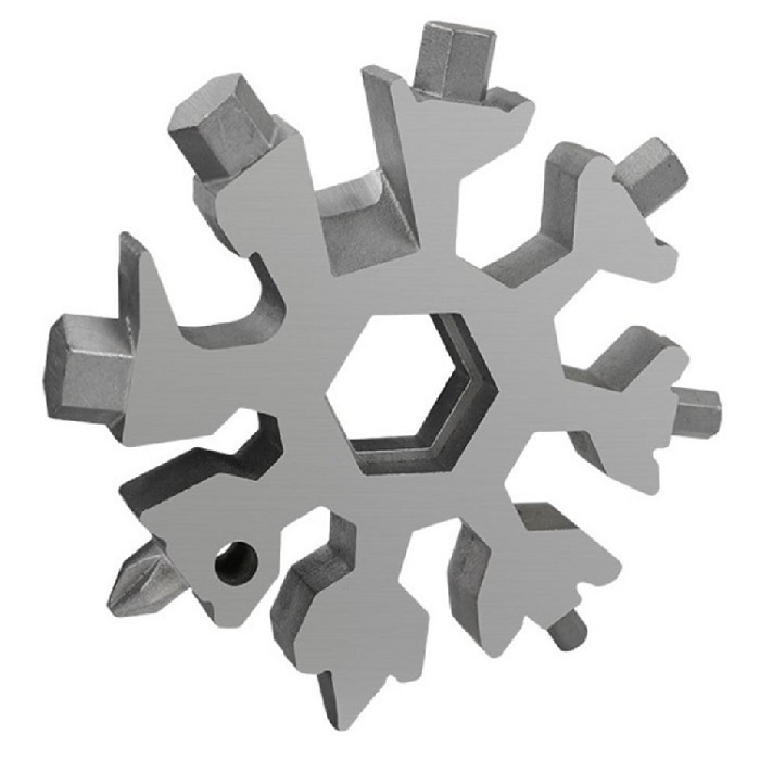 영그린 18in1 열쇠고리형 눈송이 만능 공구세트_이미지