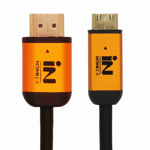 인네트워크 HDMI to Mini HDMI 2.0v 골드메탈 케이블 (IN-MINI2G) (2m)_이미지