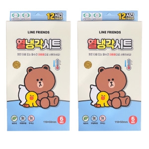 영케미칼 라인프렌즈 열냉각시트 (12매)_이미지