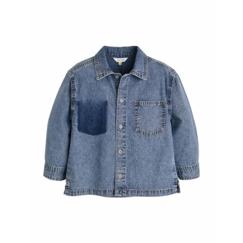 컬리수 패치워싱데님셔츠 C243SH250P_이미지