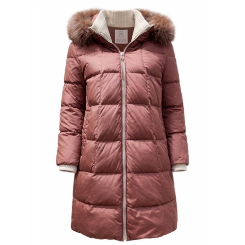 펠리체조수니 니트카라블럭 다운 패딩 FNWC511_이미지