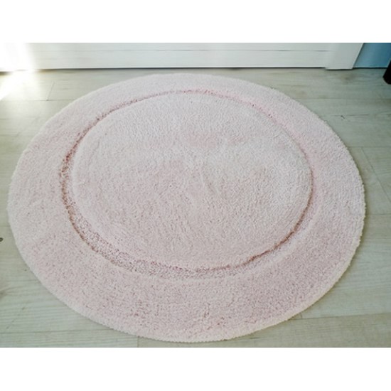 한일카페트 보니타 플레인 소품 원형 러그 (핑크, 70cm)_이미지