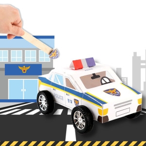 메이크문구 유니아트 DIY742 자석자동차만들기 경찰차_이미지