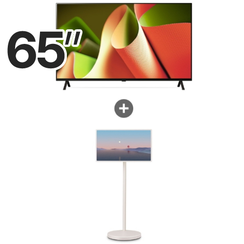 LG전자 올레드 OLED65B4NNA + 스탠바이미2 27LX6TPGA (TV+TV)
