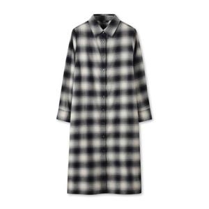 탑텐 여성 플란넬 체크 원피스_MSF4OO2012_이미지