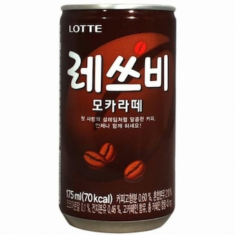 롯데칠성음료 <b>레쓰비</b> 모카 라떼 175ml