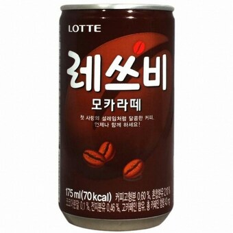 롯데칠성음료 레쓰비 모카 라떼 175ml