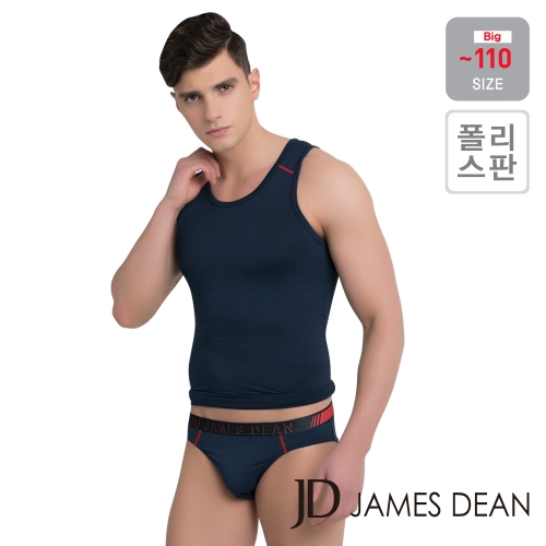  제임스딘 남성 스판 민소매 런닝 삼각 팬티 세트_JHPSU901