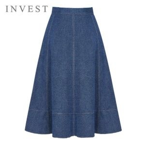 인베스트 스티치라인데님롱스커트_INI4S1SK8000
