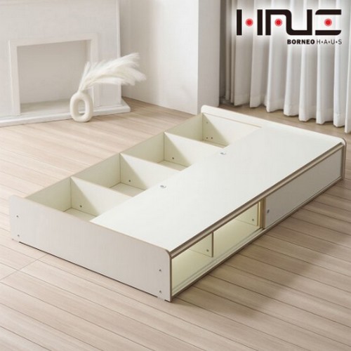 BIF보루네오 하우스 프라임 체른 무헤드 수납침대 SS (독립스프링)_이미지