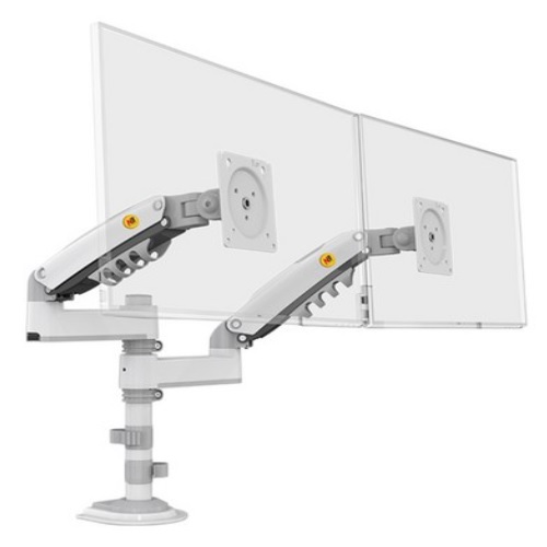 NB H180 듀얼 모니터암 화이트