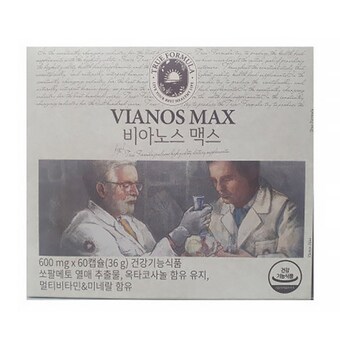 네추럴에프앤피 트루포뮬러 <b>비아노스</b> 맥스 600mg 60캡슐