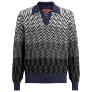 지그재그 버진 울 폴로 셔츠 US24W20KBK037R T