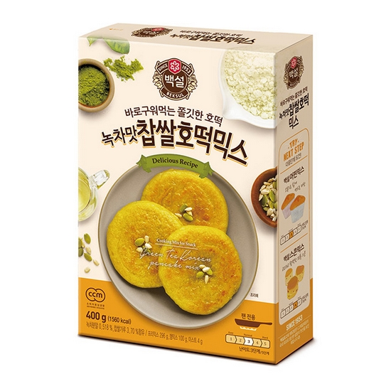 백설 녹차맛 찹쌀호떡믹스 400g (6개)