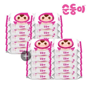 순둥이 베이직 물티슈 리필형 80매 + 캡형 80매