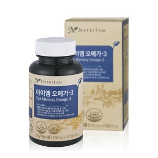 앤알커뮤니케이션 네이트리팜 아이엠 오메가-3 60캡슐 (1개)