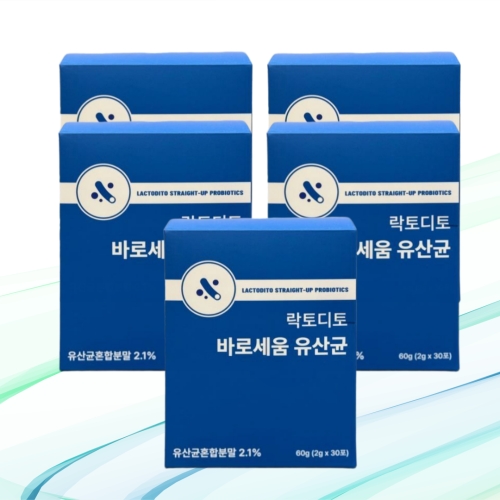 락토디토 바로세움 전립선 유산균 2g 30포 (5개)_이미지