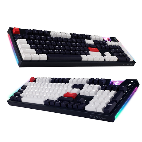 앱코 HACKER K711 ARC 카일광축 완전방수 사이드 RGB 화이트 LED (V2, 클릭)_이미지