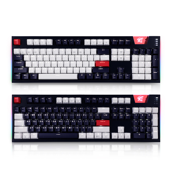 앱코 HACKER K711 ARC 카일광축 완전방수 사이드 RGB 화이트 LED (V2, 클릭)_이미지