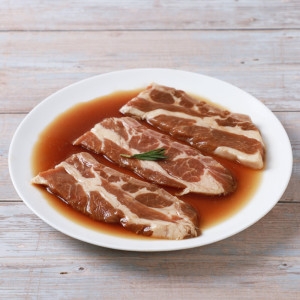 봄내푸드 국내산 돼지로 만든 한돈 양념 LA갈비 1kg_이미지