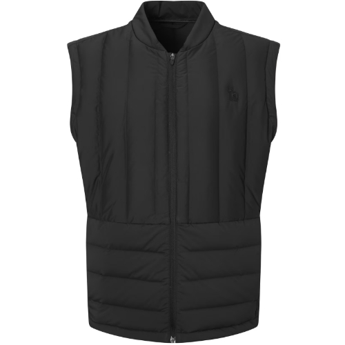 헤지스골프 단색 베스트점퍼 WPJU4D701BK