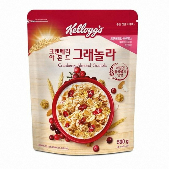 켈로그 크랜베리 아몬드 그래놀라 500g (2개)