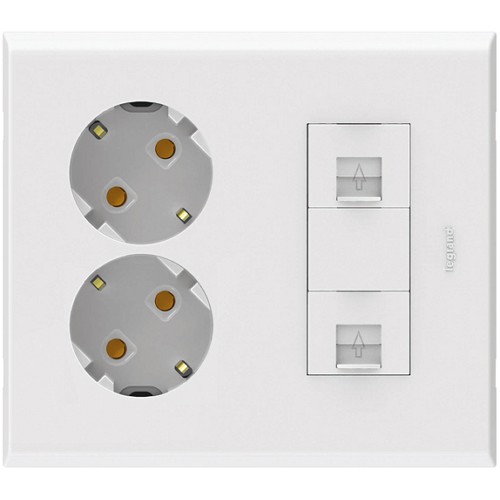 르그랑코리아 이프렌 화이트 통합수구 2구콘+8핀2구