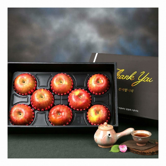 명절명품 사과 선물세트 8개(과) 2.4kg 이내 (1개)_이미지