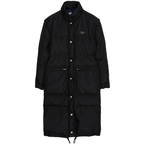 프라다 리나일론 후드 구스 다운 자켓 292132 1WQ9 F0D9M