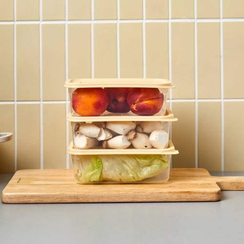 WOW 냉장&냉동용기 높은형 옐로우 750ml