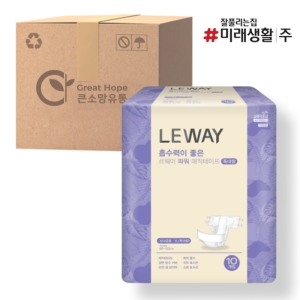 미래생활 르웨이 흡수력이 좋은 파워 매직테이프 특대형 10개 (8팩(80개))