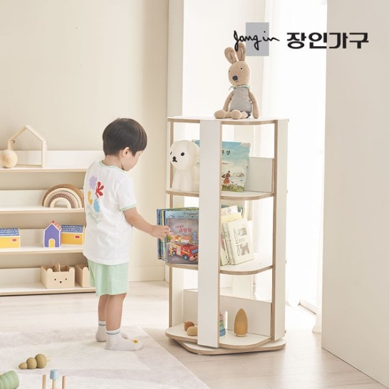 베비 3단 회전 책장 480