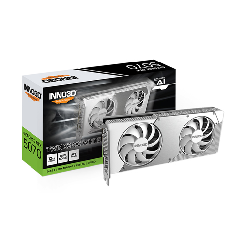 INNO3D 지포스 RTX 5070 OC D7 12GB TWIN X2 WHITE