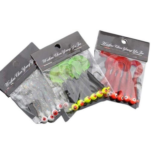 타겟 그럽웜 지그헤드 루어낚시세트