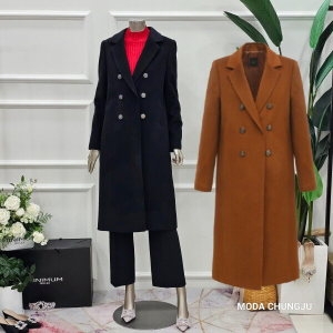 미니멈 패플 MD 캐시미어 100 더블 브레스트 코트 MD MXDAWL02_이미지