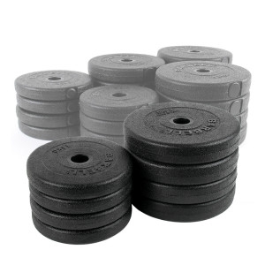 바투스포츠 PVC 바벨 원판 2.5kg-2개 경량 아령 덤벨 중량 역기봉