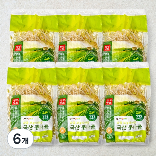 곰곰 무농약인증 국산 콩나물 500g (6개)_이미지
