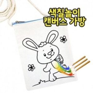 [불명] 쿠디 색칠놀이 캔버스 가방 4종 PH189 W146F5A W146F5A_이미지