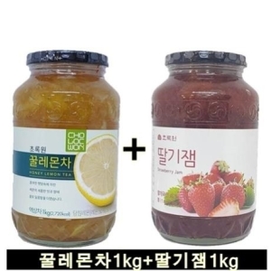 초록원 딸기잼1kg 꿀레몬차1kg