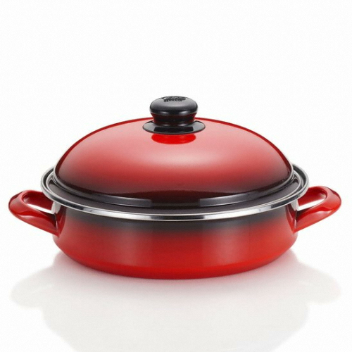 쿡포트 빨간법랑 전골냄비
