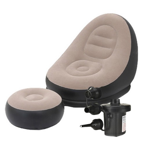 아리코 푹신한 에어소파 세트 브라운_이미지