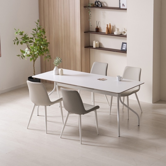 라로퍼니처 엘레나 양면 포세린 세라믹 식탁 1900 (의자4개)_이미지