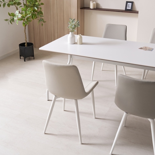 라로퍼니처 엘레나 양면 포세린 세라믹 식탁 1900 (의자4개)_이미지