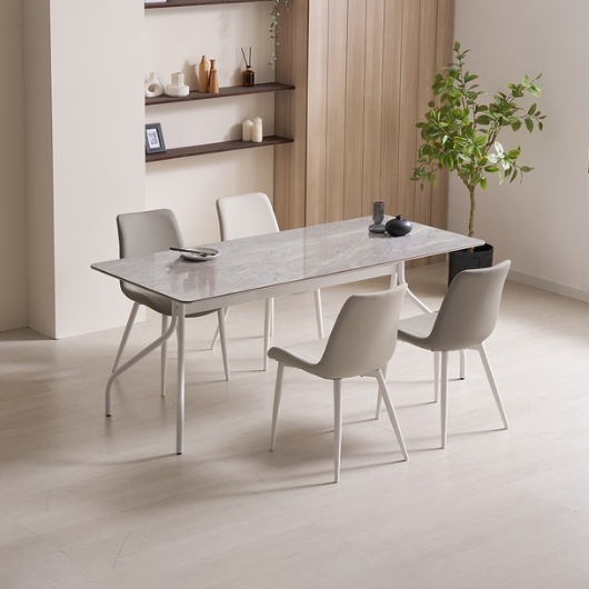 라로퍼니처 엘레나 양면 포세린 세라믹 식탁 1900 (의자4개)_이미지