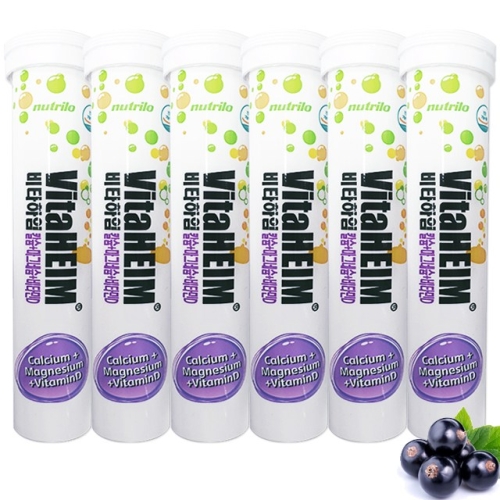 발포 비타민 칼슘 마그네슘 D 6통