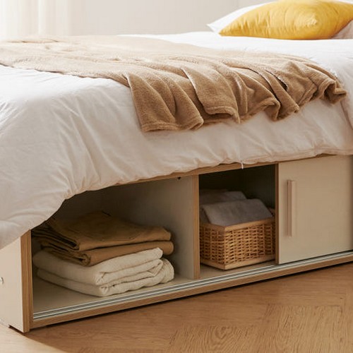 헤이몰리 쑥쑥 무헤드 슬라이딩 수납 침대 Q (7존독립)_이미지