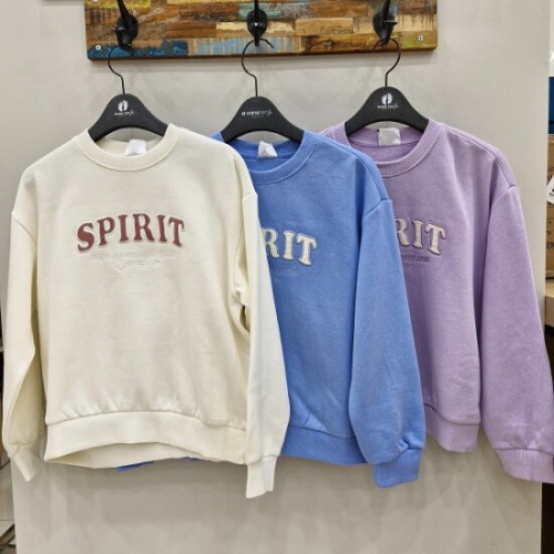 행텐주니어 셋업 프린트 빅 로고 기모 맨투맨 14490-131-851-11_이미지